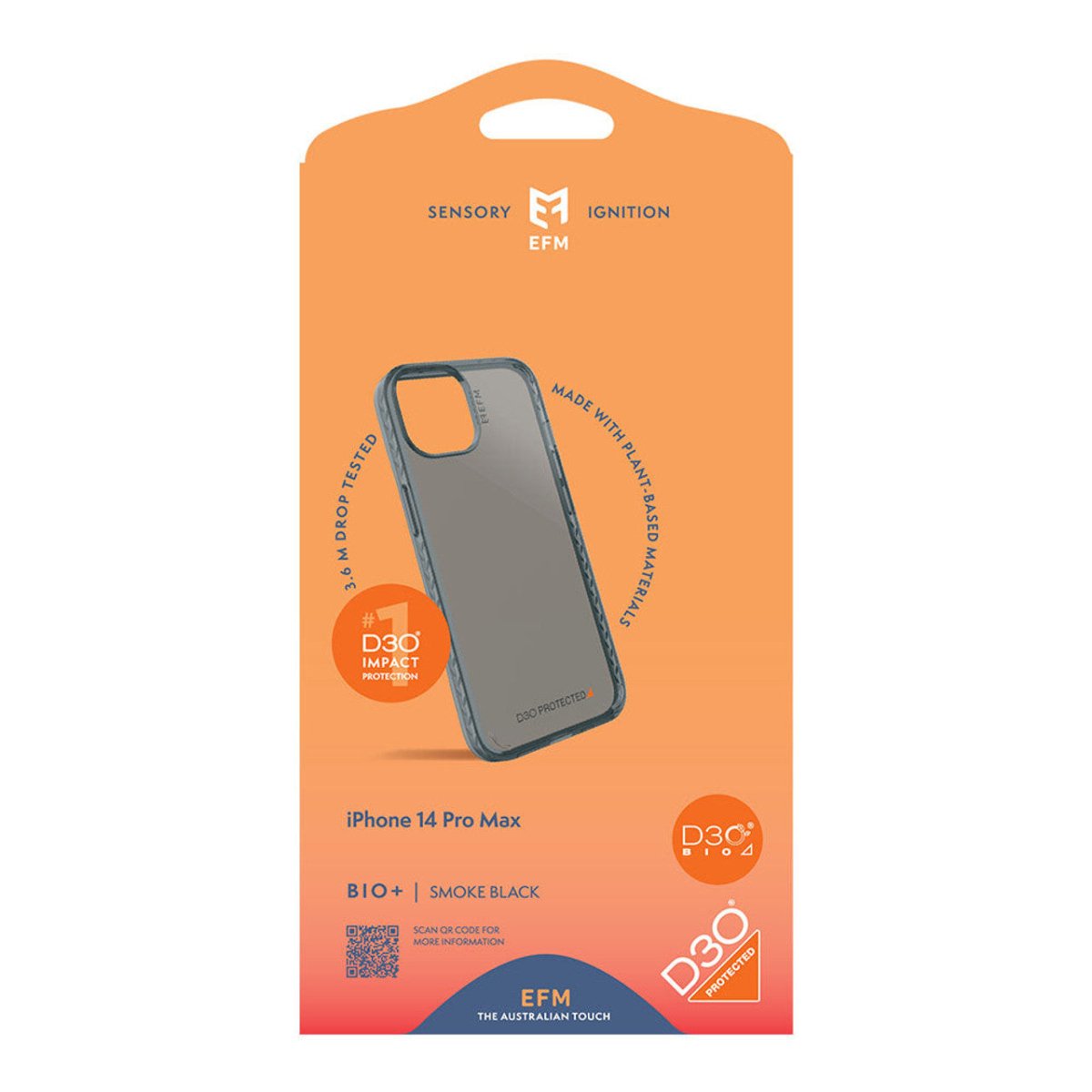EFM Bio+ Armour with D3O Bio Phone Case For Apple iPhone 14 Pro Max - ReDial EFM Bio+ Armour with D3O Bio Phone Case For Apple iPhone 14 Pro Max - ReDial